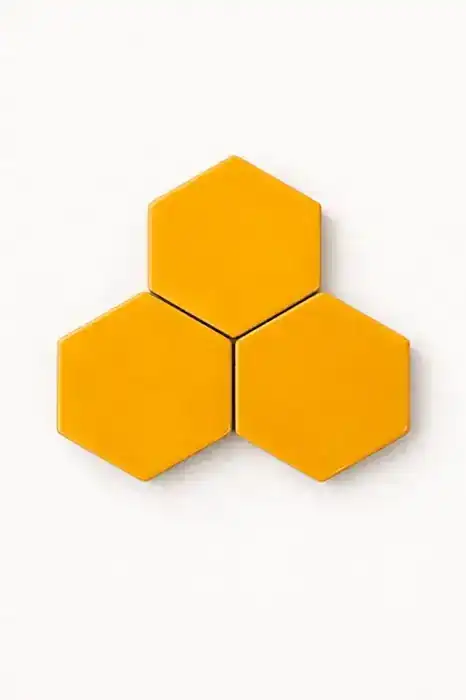 Hexagonito Deslavado Amarillo